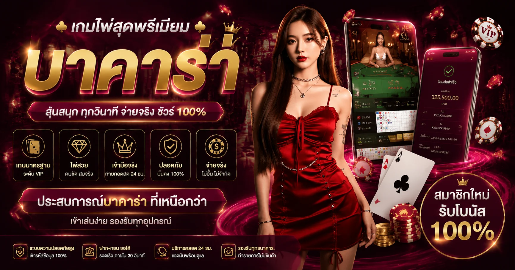 โต๊ะบาคาร่าสด คาสิโนออนไลน์ SABAI99 ถ่ายทอดสดจากบ่อนจริง